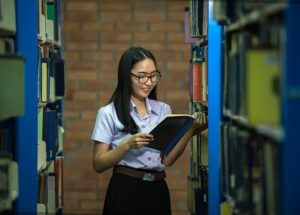 reading book